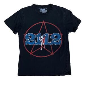 Rush 2112 Tour 1976 Reprint Starman Band Tee Shirt Small